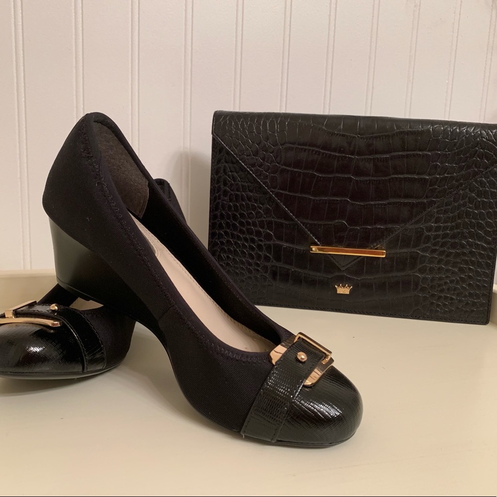 🎉NEW🎉Alfani Black Step N Flex Wedges